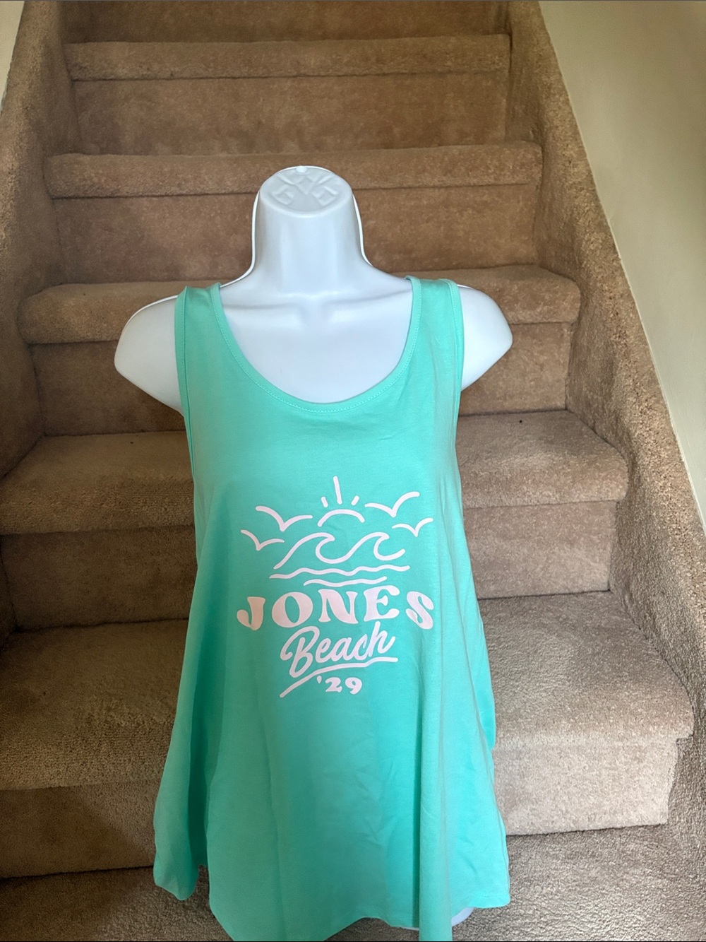 NWT Oasis Mint Green Jones Beach Graphic Tank One-Piece 🏖️